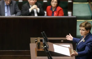 Ocena rządu PO-PSL. Wystąpienie premier Szydło