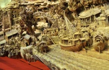4 lata pracy chińskiego artysty zawarte w najdłuższej rzeźbie drewnianej.