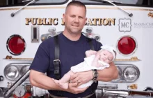 Strażak zaadoptował dziecko, przy którego porodzie asystował!