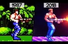 Ewolucja graficzna gier z serii Contra (1987-2018)