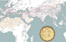 Mapa szlaków handlowych w XI-XII w.