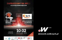 Na żywo. MKS Mazbud Szczawno-Zdrój vs WSTK Wschowa. III liga koszykówki...