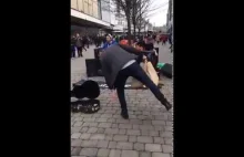 AMAZING street performance in Manchester / The ShowHowk Duo