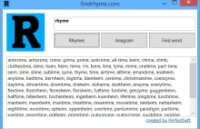 Find Rhyme - We have every rhyme you want to find