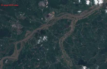 Zdjęcia satelitarne podtopień i lokalnych powodzi w Polsce