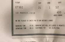 Facet spóźnił się kilka minut na rozbity w Etiopii samolot.