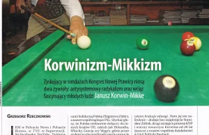 Korwinizm-Mikkizm - artykuł z najnowszej "Polityki"