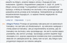 Allegro: Transakcja niesfinalizowana? Zwrot prowizji się nie należy