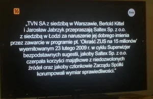 TVN zmuszone do wyemitowania przeprosin po 4 latach! - 29.04.2014 23:35
