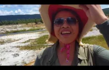 Azjatyccy turyści łamią zakaz i zbliżają się źródła termalnego w Yellowstone