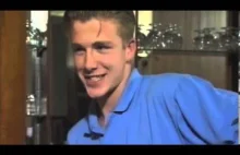 17-year-old David Beckham giggles way through media training interview