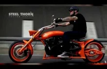 Steelthorn - hand made custom handlebars for Harley Davidson Yamaha Hond...