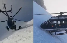Akcja ratunkowa z Chamoni. Pilot helikoptera wymiata.
