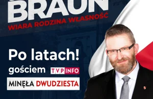 Grzegorz Braun w końcu w TVPiS