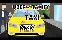 Uber/Taxify vs TAXI vs MZK - Przypadkowy test animowanego bohatera