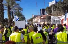 Żydzi zakładają żółte kamizelki. Protesty dotarły do Izraela.