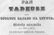 Prof. Bobiński: "Pan Tadeusz" nie mógł zniknąć z gimnazjalnego kanonu, bo...
