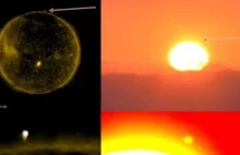 Niezidentyfikowany obiekt zauważony na dwóch fotografiach okolic Słońca