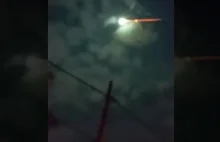 Przypadkowe nagranie spadającego meteorytu nad Argentyną.