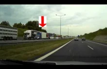 Stłuczka + szeryf drogowy = mega korek. Autostrada A2 w Poznaniu