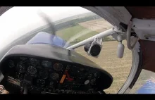 Glider Towing - Tow Plane Cockpit Morane 893E in Michałków EPOM Gopro