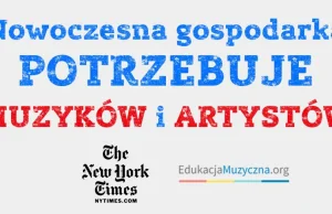 Innowacyjna gospodarka potrzebuje muzyków i artystów