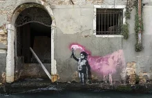 Banksy i jego praca z emigrującym dzieckiem w Wenecji