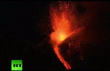 NA ŻYWO: Erupcja Wulkanu Etna