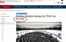 Polska zaskarżyła #ACTA2 do Trybunału Sprawiedliwości Unii Europejskiej