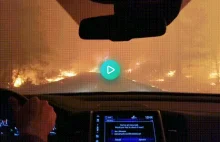 Ucieczka przed pożarami w Kaliforni