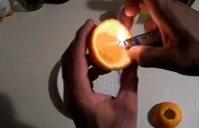 Jak zrobić świeczkę z pomarańczy?
