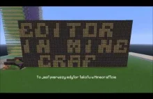 Wykopowicz Minecraft Redstone i Ekran LED z Edytorem Tekstu