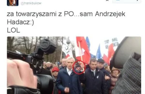 Kto na marszu KOD idzie za politykami PO? Prowokator "Andrzejek" Hadacz