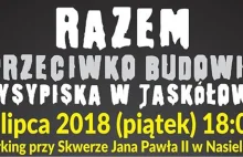Marsz ulicami Nasielska przeciwko budowie wysypiska w Jaskółowie