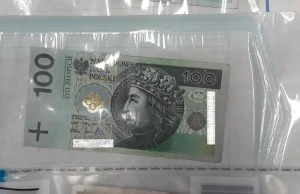 14-latek podrabiał w domu banknoty 100-złotowe. Matka płaciła w sklepie