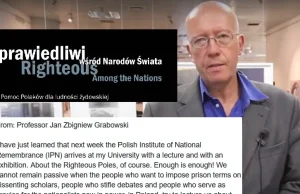 Jan Grabowski za cenzurą i przeciw promocji Sprawiedliwych!