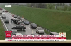 Wypadek na A2/POZNAŃ. Kierowcy ruszają ''POD PRĄD'' 17.04.2017r.