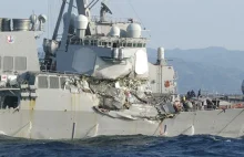 Zderzenie amerykańskiego niszczyciela z japońskim statkiem