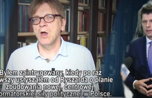 Partia Petru ukartowana przez unijnych graczy? Verhofstadt już w lipcu...