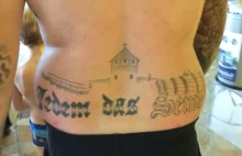 Polityk skazany za tatuaż z Auchwitz na plecach