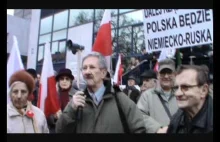 Manifestacja w obronie Tv Trwam przed TVP Szczecin.