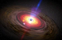 CZARNE DZIURY: Galaktyka i jej trzydziestokrotnie za duża czarna dziura