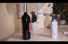 Jak otworzysz wino palnikiem gazowym