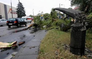 Trwa usuwanie skutków intensywnych burz; uczniowie zaczynają wakacje...