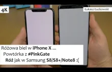 Ekran w iPhone X również wadliwy i różowy... Biel jak w Samsung S8/S8+/Note8 ...