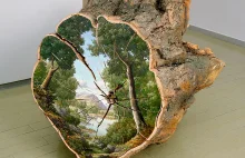 Landscapes Painted On Fallen Tree Logs Tell Us Not To Take Nature For...