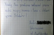 List 7-letniego Piotrusia do Pana Premiera.