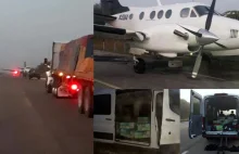 Samolot wypełniony kokainą wylądował na autostradzie w Meksyku. Robią co chcą.