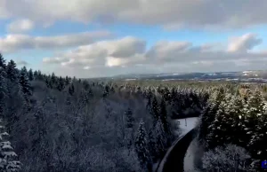 W Bieszczadach już zima jak z bajki – nagranie z drona | Rzeszowski serwis...