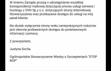 STOP NOP kłóci się publicznie o to kto powinien opłacić serwer